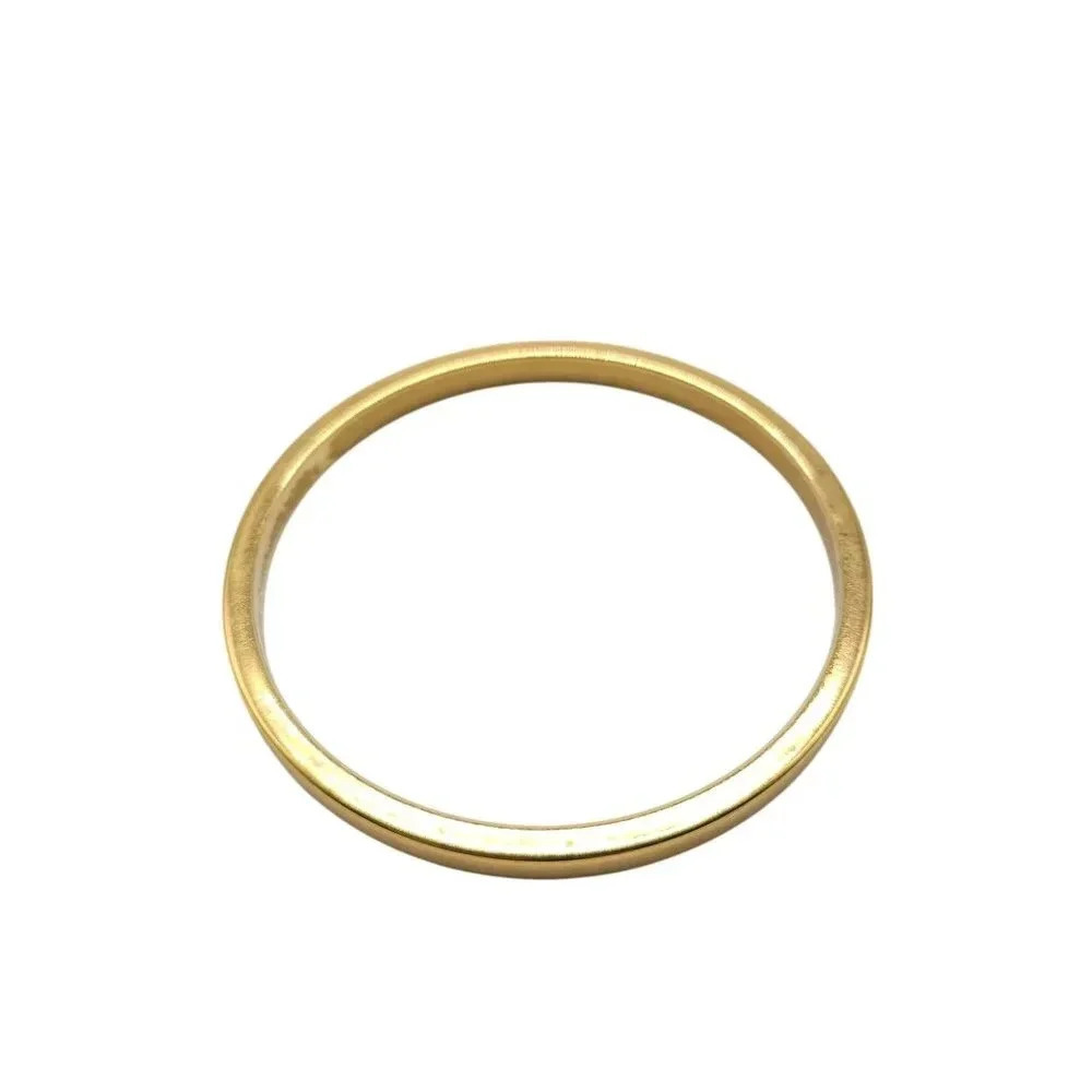 Vintage Monet Gold Tone Bangle Bracelet For Women Size Small
